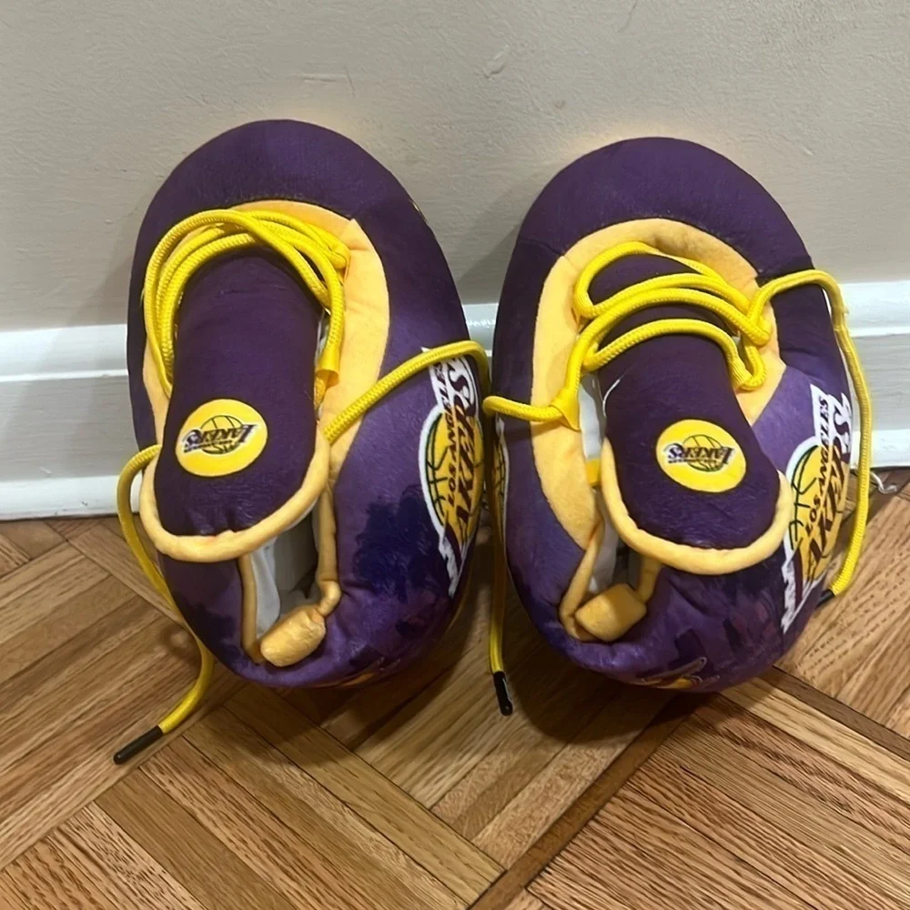 Los Angeles LA Lakers Slippers Plush Sneaker Slipper